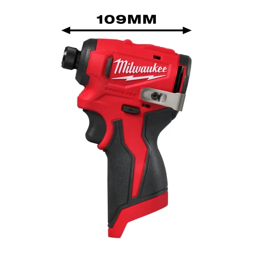 Гвинтоверт ударний акумуляторний безщітковий Milwaukee M12 BLIDRC-0 124 Нм (без АКБ і ЗП) (4933499689)