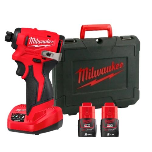 Винтоверт ударный аккумуляторный бесщеточный Milwaukee M12 BLIDRC-202C 124 Нм (АКБ и ЗУ) (4933499690)