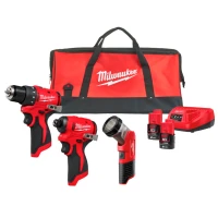 Набір безщіткового акумуляторного електроінструменту Milwaukee M12 BLPP3A-202B (АКБ і ЗП) (4933499694)