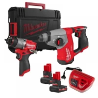 Набір безщіткового акумуляторного електроінструменту Milwaukee M12 FPP2BG2-502X (АКБ і ЗП) (4933500138)