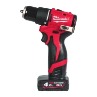 Дрель-шуруповерт аккумуляторная ударная бесщеточная Milwaukee M12 BLPDRC-402С 40 Нм (АКБ и ЗУ) (4933500424)