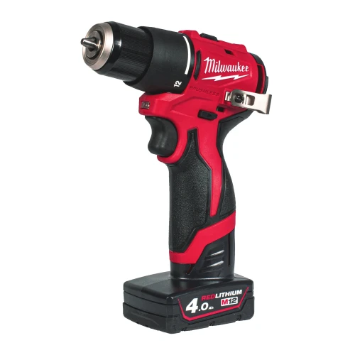 Дриль-шурупокрут акумуляторний ударний безщітковий Milwaukee M12 BLPDRC-402С 40 Нм (АКБ і ЗП) (4933500424)