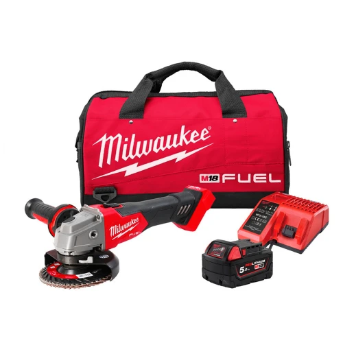 Шліфувальна машина кутова Milwaukee M18 FSAG125X-501BRF Ø125 мм (АКБ і ЗП) (4933500779)