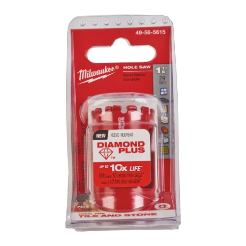 Коронка алмазна MILWAUKEE Diamond Plus 1/2" x 20 Ø 29 мм (49565615)