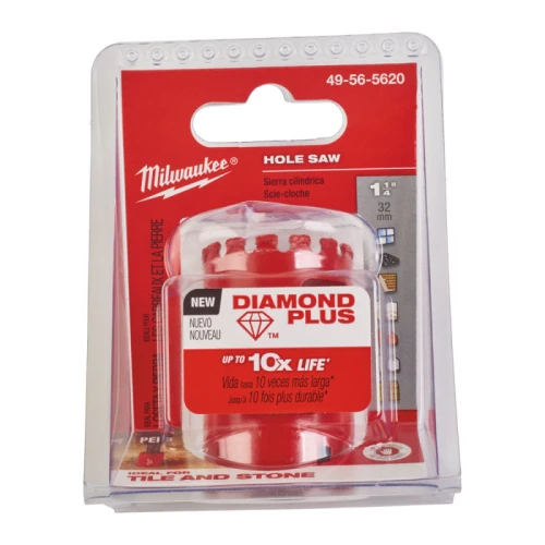 Коронка алмазна MILWAUKEE Diamond Plus 5/8" x 18 Ø 32 мм (49565620)