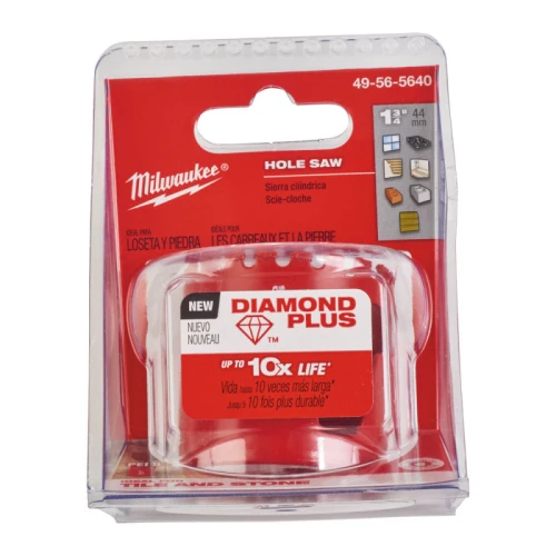 Коронка алмазна MILWAUKEE Diamond Plus 5/8" x 18 Ø 44 мм (49565640)