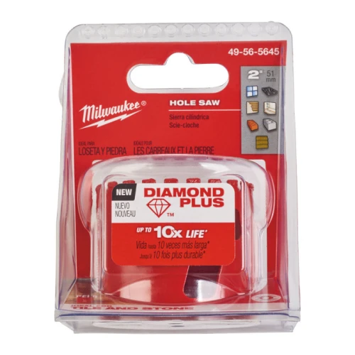 Коронка алмазна MILWAUKEE Diamond Plus 5/8" x 18 Ø 51 мм (49565645)