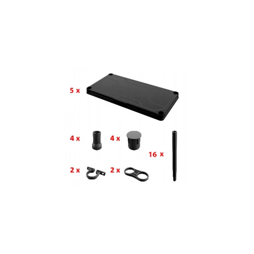 Система стелажів QBRICK SYSTEM Regular 74/32 5 полиць 125 кг (REGQRS74325CZAPG001)