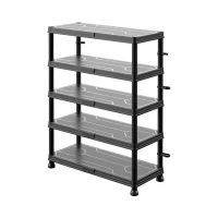 Система стелажів QBRICK SYSTEM Regular Low 74/32 5 полиць 125 кг (REGQRS74325LCZAPG001)