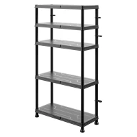 Система стеллажей QBRICK SYSTEM Regular Mix 74/32 5 полок 125 кг (REGQRS74325MCZAPG001)