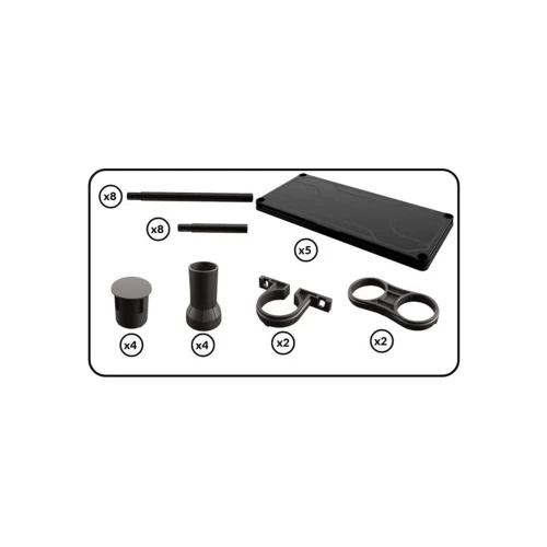 Система стелажів QBRICK SYSTEM Regular Mix 74/32 5 полиць 125 кг (REGQRS74325MCZAPG001)