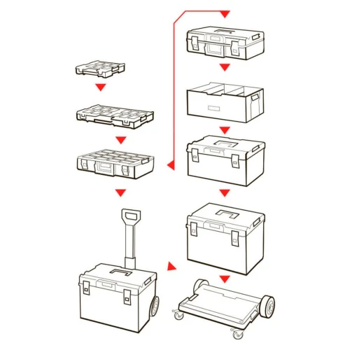 Ящик для інструментів QBRICK SYSTEM ONE 450 2.0 PROFI 585x385x422 мм (SKRQ450P2CZAPG003)