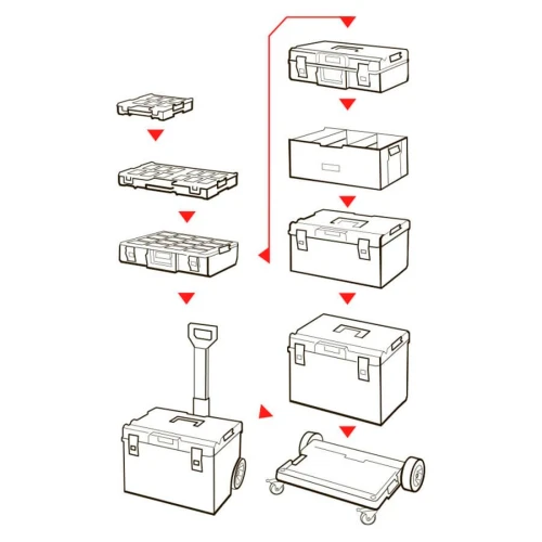 Ящик для інструментів QBRICK SYSTEM ONE 450 2.0 TECHNIK 585x385x422 мм (SKRQ450T2CZAPG003)