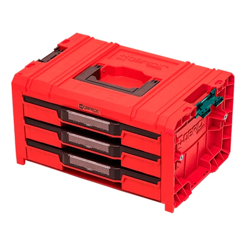Ящик для інструментів QBRICK SYSTEM PRO DRAWER 3 TOOLBOX Expert 2.0 RED UHD CUSTOM 450x310x244 мм (SKRQPROD3E2CCZEPG003)