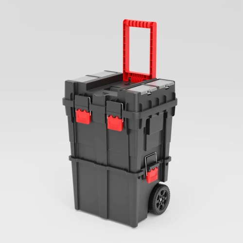 Ящик для інструментів на колесах QBRICK SYSTEM Wheelbox HD Compact Logic PA PROMO RED (SKRWCLHDPZPCCZAPG003)