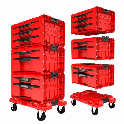 Набір ящиків для інструментів QBRICK SYSTEM PRO RED DRAWER WORKSHOP SET 6 2.0 RUHD 525x345x885 мм (Z258353PG003)
