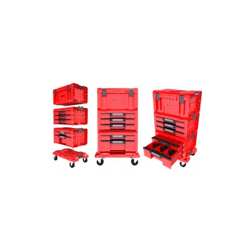 Набір ящиків для інструментів QBRICK SYSTEM PRO RED DRAWER WORKSHOP SET 4 2.0 RUHD 525x345x885 мм (Z258360PG003)