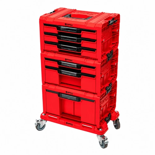 Набір ящиків QBRICK SYSTEM PRO RED DRAWER WORKSHOP SET 6 2.0 RUHD 525x345x885 мм (Z260370PG003)
