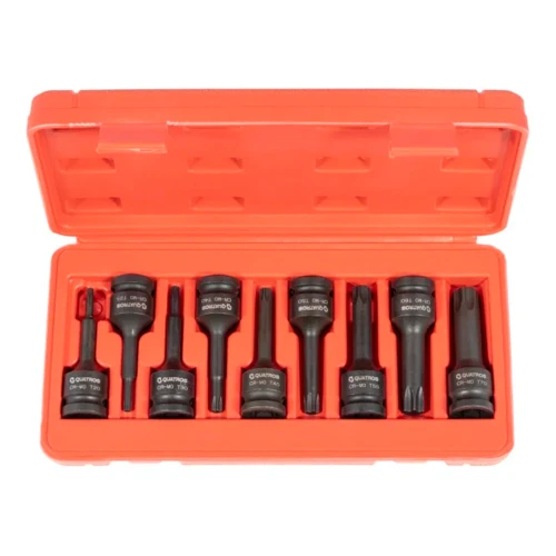 Набір ударних головок QUATROS QS50009 TORX 1/2" 9 предметів