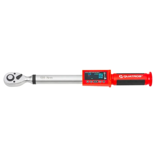 Ключ динамометричний цифровий QUATROS 1/2" 6.8–135 Нм 420 мм QS56135 (СТ-00192825)