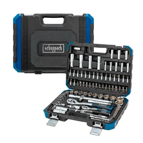 Набір інструменту комбінований Scheppach SCH-4941-5 1/2", 1/4" 4-32 мм 94 предмети