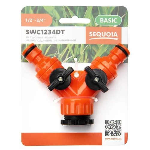 Розподільник 2-х канальний SEQUOIA 1/2-3/4″ SWC1234DT (SWC1234DT)