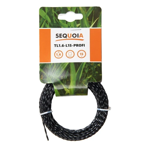 Косильная леска SEQUOIA TL1.6-L15-Profi (1.6 мм x 15 м) (TL1.6-L15-Profi)