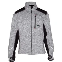 Утеплена робоча куртка-кардиган Sizam Oxford сіра розмір XL (30081)
