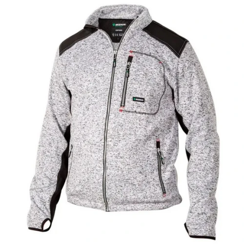 Утеплена робоча куртка-кардиган Sizam Oxford сіра розмір XXL (30082)