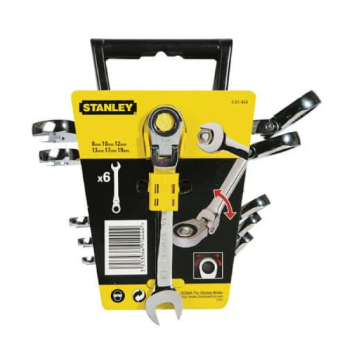 Набор гаечных комбинированных ключей с храповым механизмом STANLEY Maxi-Drive Plus (6 шт.) (4-91-444)