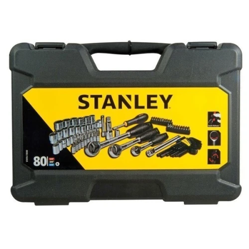Набор торцевых головок STANLEY Maxi-Drive1/2", 3/8", 1/4" (80 пр.) (STHT0-73930)
