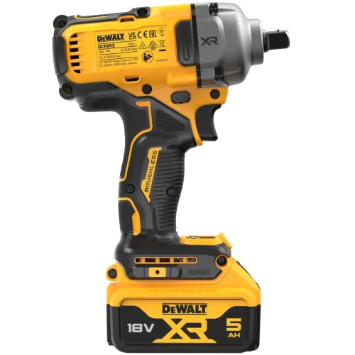Гайковерт ударный аккумуляторный бесщёточный DeWALT DCF892P2T (DCF892P2T)