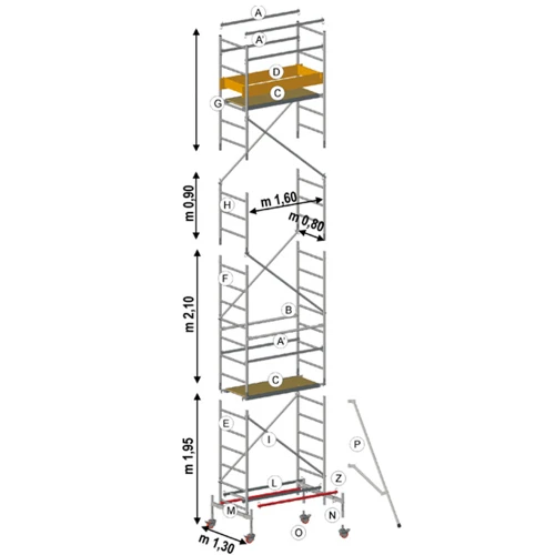 Вишка-тура SVELT MILLENIUM S модулі A+B+2C+Z (AMILS801N)