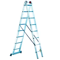 Двосекційна алюмінієва драбина SVELT EURO E2 8 STEPS (SCE20010)