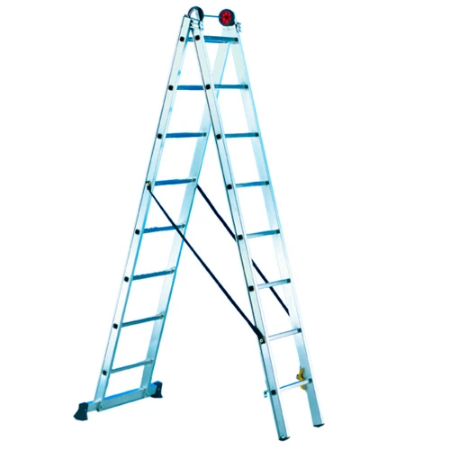 Двухсекционная алюминиевая лестница SVELT EURO E2 8 STEPS (SCE20010)