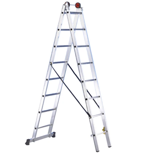 Двухсекционная алюминиевая лестница SVELT EURO E2 14 STEPS (SCE20040)