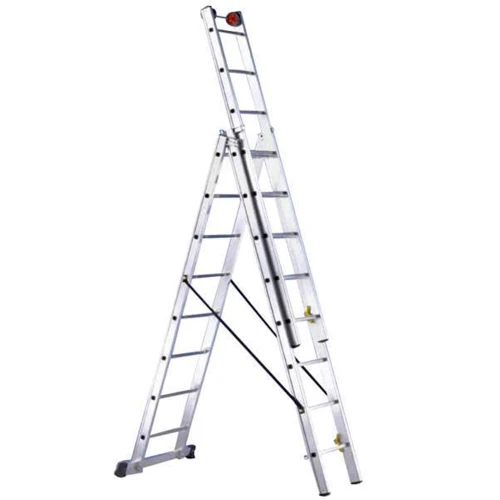 Трисекційна алюмінієва драбина SVELT EURO E3 7 STEPS (SCE30005)