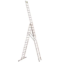 Трехсекционная алюминиевая лестница SVELT EURO E3 14 STEPS (SCE30040)