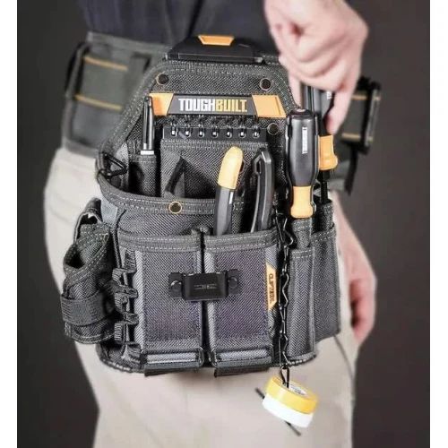 Поясна сумка для інструментів електрика TOUGHBUILT ClipTech (21 кишеня) (TB-CT-114)