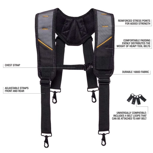 Подтяжки для монтажного пояса TOUGHBUILT ClipTech (TB-CT-51P)
