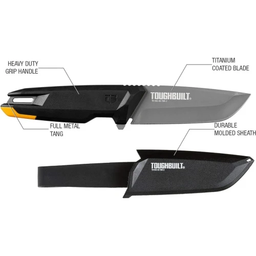 Строительный нож в чехле ToughBuilt Tradesman (258 мм) (TB-H4S-40-TMK-2)