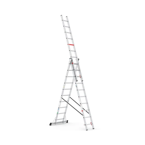 Трисекційна алюмінієва драбина VIRASTAR Triomax Pro 3x10 сходинок (TS190)
