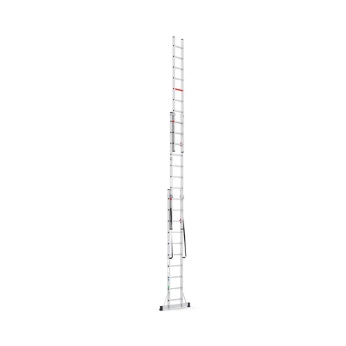 Трисекційна алюмінієва драбина VIRASTAR Triomax Pro 3x10 сходинок 2.98–6.89 м (TS195)