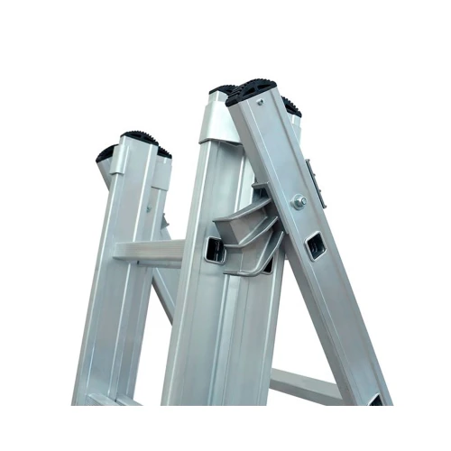 Трехсекционная алюминиевая лестница VIRASTAR Triomax Pro 3x15 ступеней (TS225)