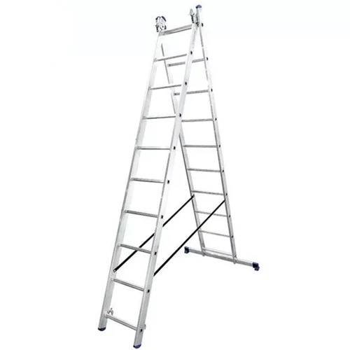Алюминиевая двухсекционная лестница 2x10 ступеней DUOMAX VIRASTAR (VDL210)