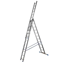 Алюминиевая трехсекционная лестница 3x12 ступеней TRIOMAX VIRASTAR (VTL312)