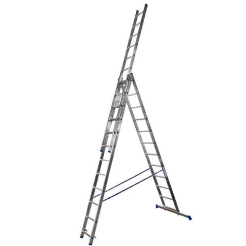 Алюминиевая трехсекционная лестница 3x12 ступеней TRIOMAX VIRASTAR (VTL312)