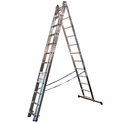 Алюминиевая трехсекционная лестница 3x12 ступеней TRIOMAX VIRASTAR (VTL312)