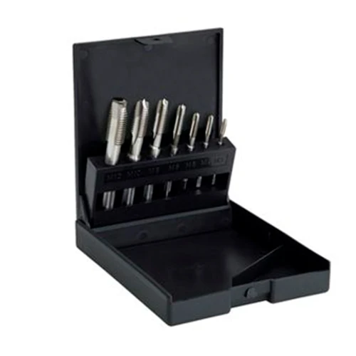 Набір машинних мітчиків VÖLKEL Spiral Flute HSS-G M3-M12, 7 шт. (80700)
