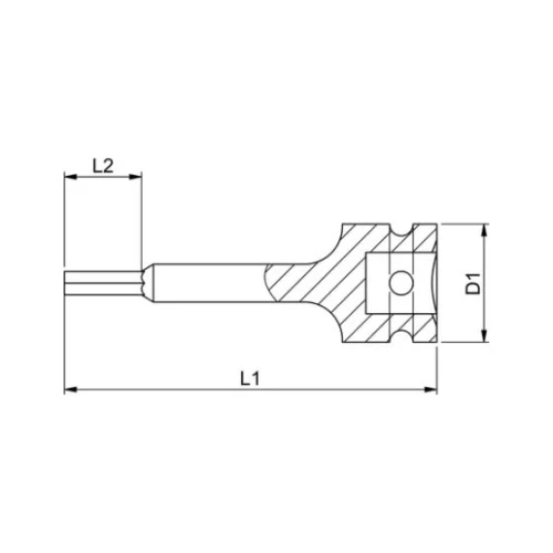 Торцевая ударная удлиненная головка WURTH LONG HEX 5 1/2x78 мм (0715137605)